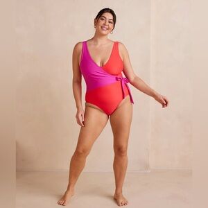Summersalt Pink and Red One Piece Swimsuit